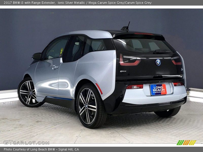 Ionic Silver Metallic / Mega Carum Spice Grey/Carum Spice Grey 2017 BMW i3 with Range Extender