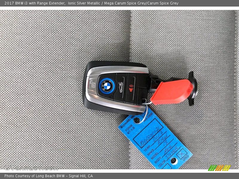 Ionic Silver Metallic / Mega Carum Spice Grey/Carum Spice Grey 2017 BMW i3 with Range Extender