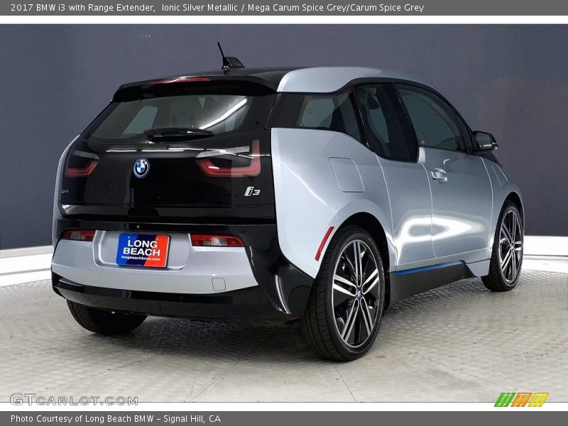 Ionic Silver Metallic / Mega Carum Spice Grey/Carum Spice Grey 2017 BMW i3 with Range Extender