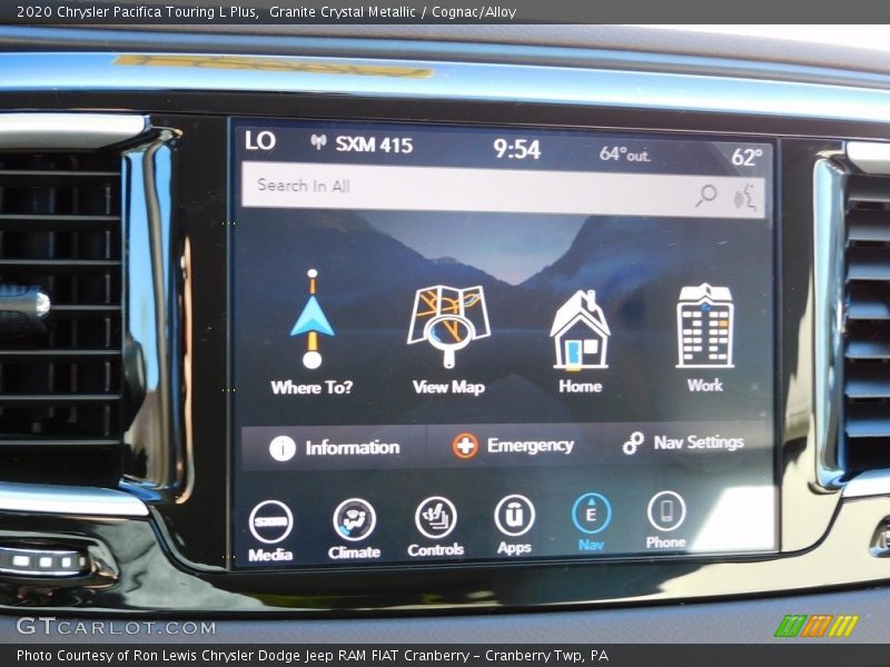 Granite Crystal Metallic / Cognac/Alloy 2020 Chrysler Pacifica Touring L Plus