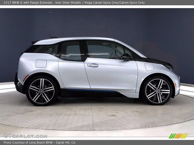 Ionic Silver Metallic / Mega Carum Spice Grey/Carum Spice Grey 2017 BMW i3 with Range Extender