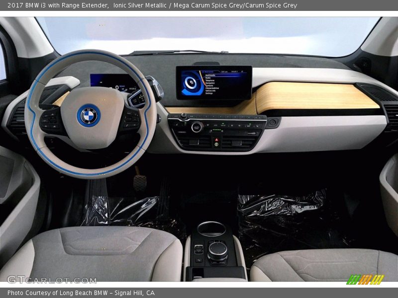 Ionic Silver Metallic / Mega Carum Spice Grey/Carum Spice Grey 2017 BMW i3 with Range Extender