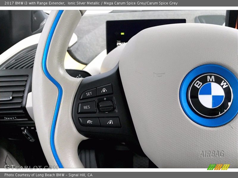 Ionic Silver Metallic / Mega Carum Spice Grey/Carum Spice Grey 2017 BMW i3 with Range Extender