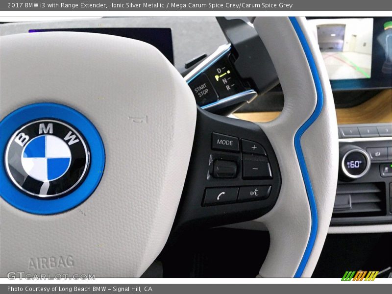 Ionic Silver Metallic / Mega Carum Spice Grey/Carum Spice Grey 2017 BMW i3 with Range Extender