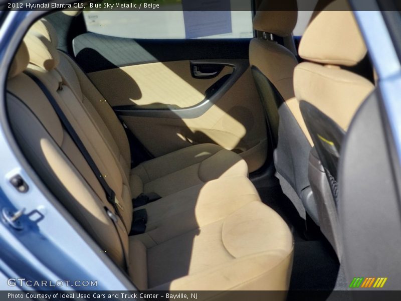 Blue Sky Metallic / Beige 2012 Hyundai Elantra GLS