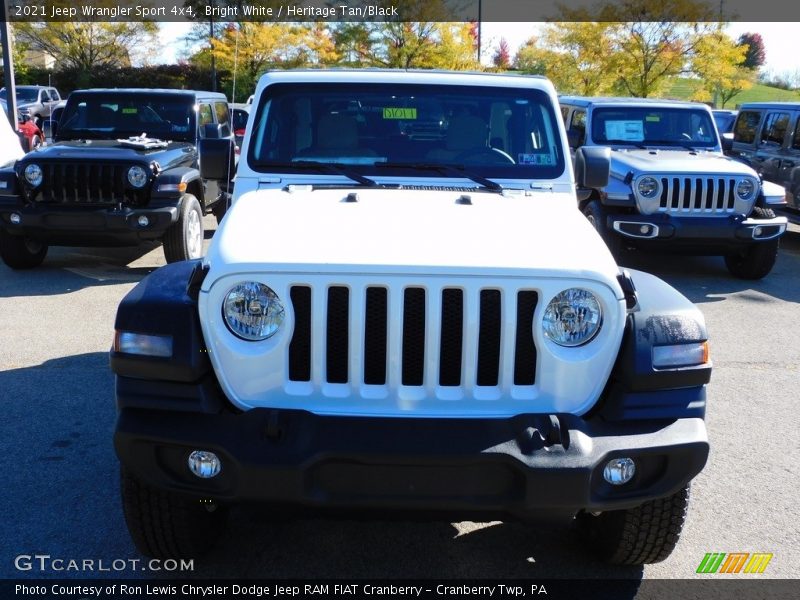 Bright White / Heritage Tan/Black 2021 Jeep Wrangler Sport 4x4