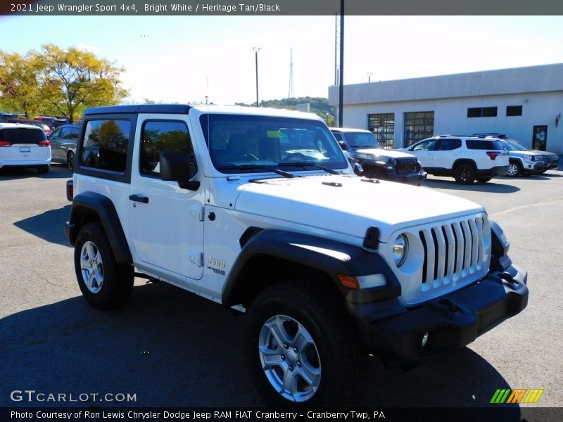 Bright White / Heritage Tan/Black 2021 Jeep Wrangler Sport 4x4