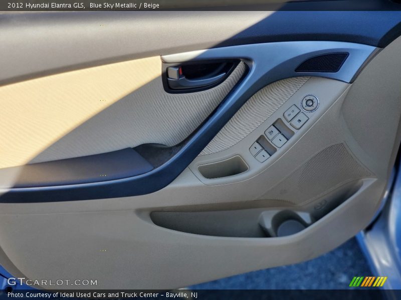 Blue Sky Metallic / Beige 2012 Hyundai Elantra GLS
