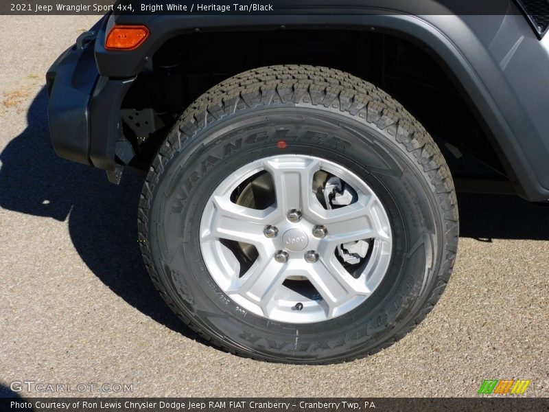 Bright White / Heritage Tan/Black 2021 Jeep Wrangler Sport 4x4