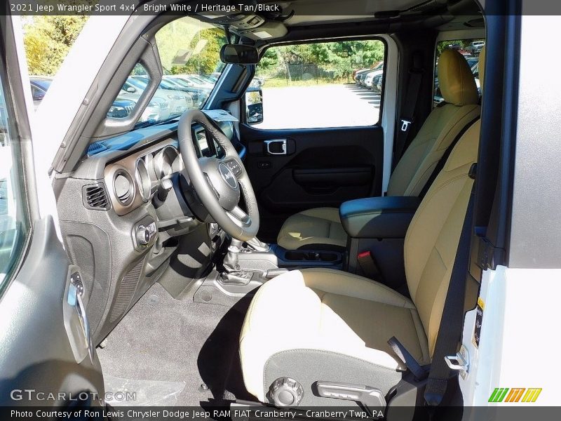 Bright White / Heritage Tan/Black 2021 Jeep Wrangler Sport 4x4
