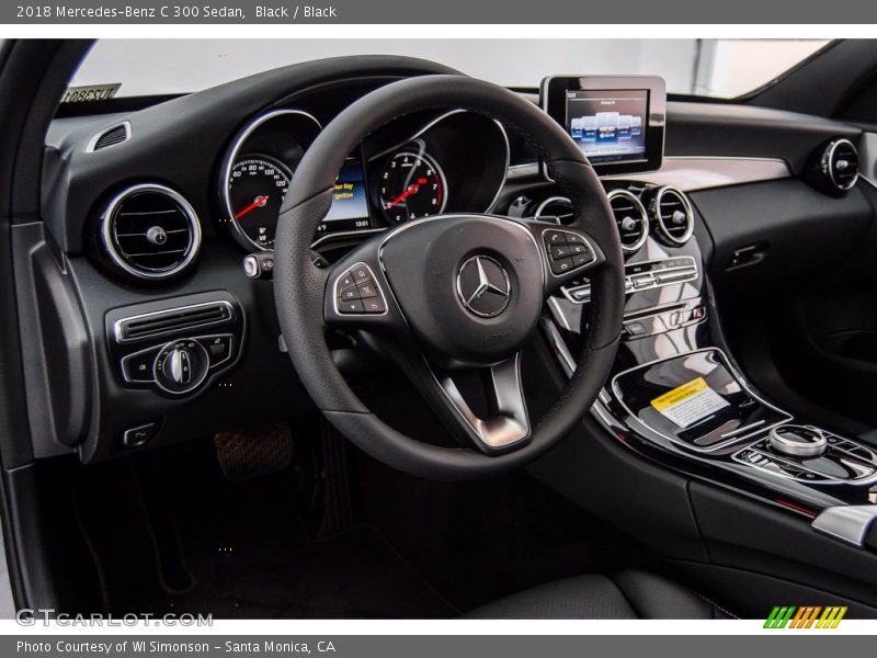 Black / Black 2018 Mercedes-Benz C 300 Sedan
