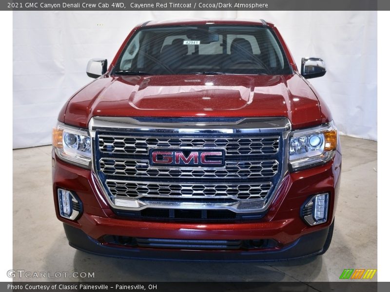 Cayenne Red Tintcoat / Cocoa/Dark Atmosphere 2021 GMC Canyon Denali Crew Cab 4WD