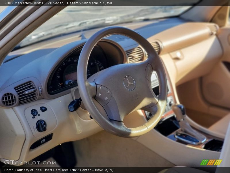 Desert Silver Metallic / Java 2003 Mercedes-Benz C 320 Sedan
