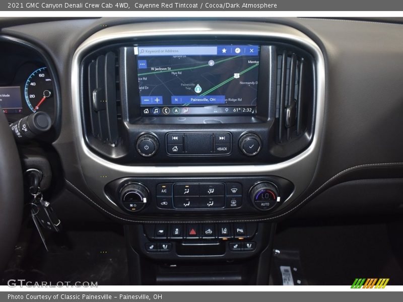 Cayenne Red Tintcoat / Cocoa/Dark Atmosphere 2021 GMC Canyon Denali Crew Cab 4WD