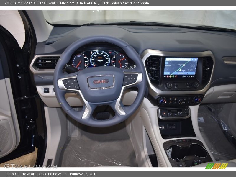 Midnight Blue Metallic / Dark Galvanized/Light Shale 2021 GMC Acadia Denali AWD