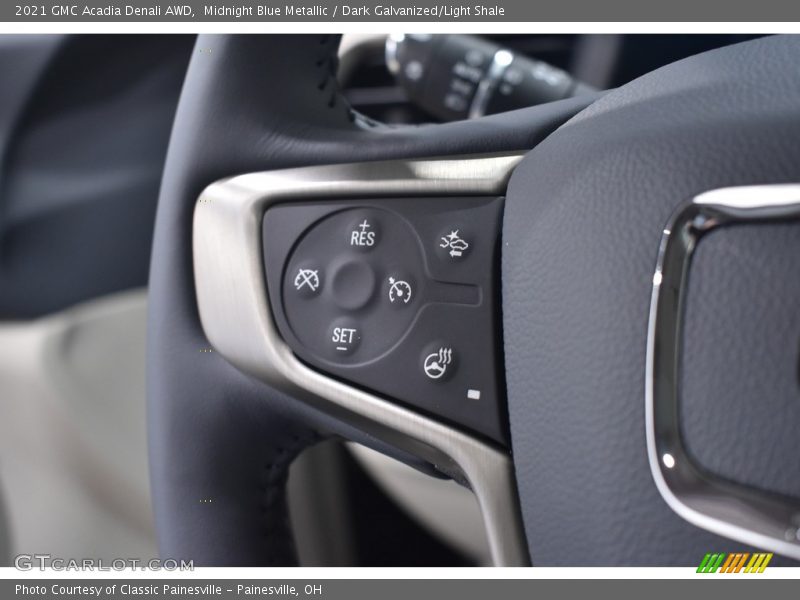Midnight Blue Metallic / Dark Galvanized/Light Shale 2021 GMC Acadia Denali AWD