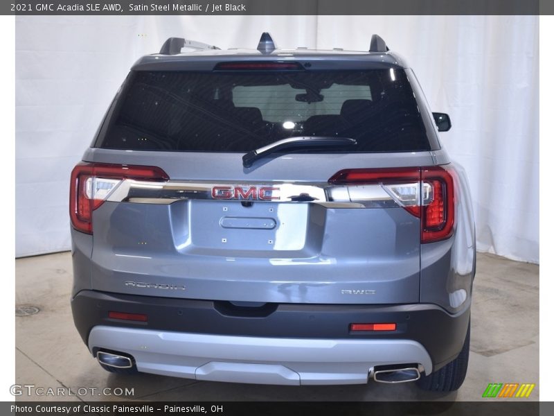 Satin Steel Metallic / Jet Black 2021 GMC Acadia SLE AWD