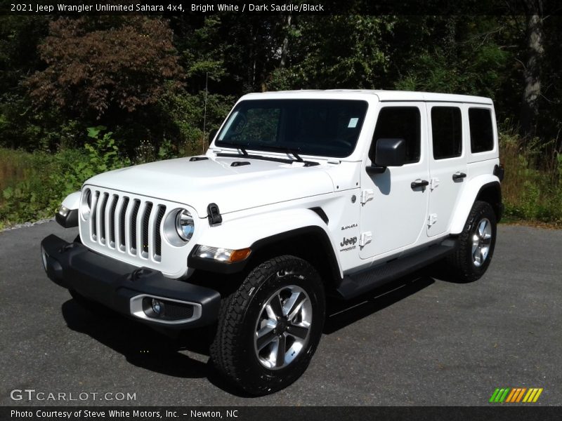Bright White / Dark Saddle/Black 2021 Jeep Wrangler Unlimited Sahara 4x4