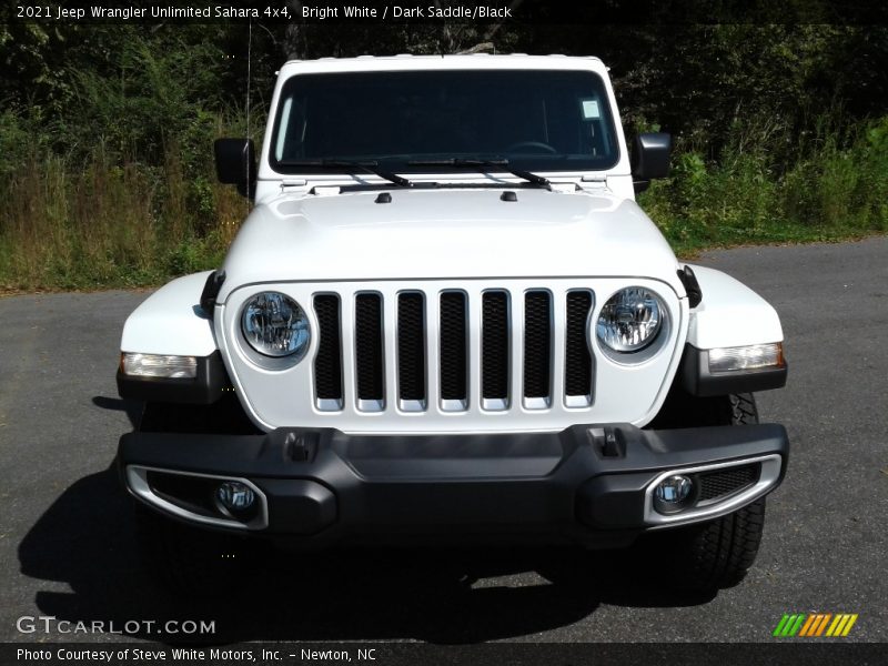 Bright White / Dark Saddle/Black 2021 Jeep Wrangler Unlimited Sahara 4x4