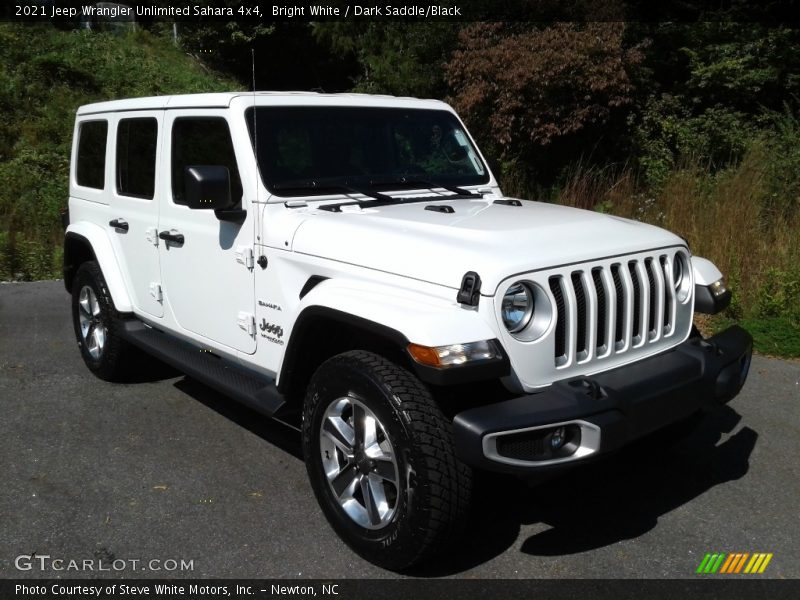 Bright White / Dark Saddle/Black 2021 Jeep Wrangler Unlimited Sahara 4x4