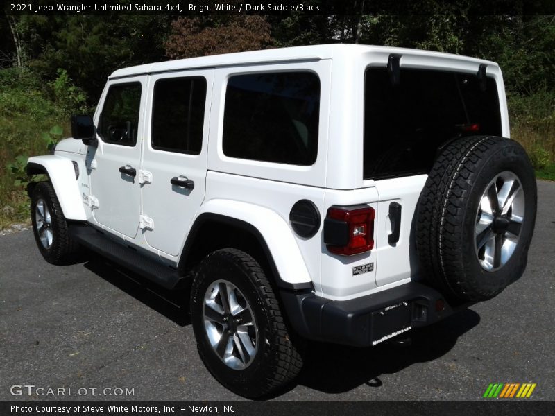 Bright White / Dark Saddle/Black 2021 Jeep Wrangler Unlimited Sahara 4x4