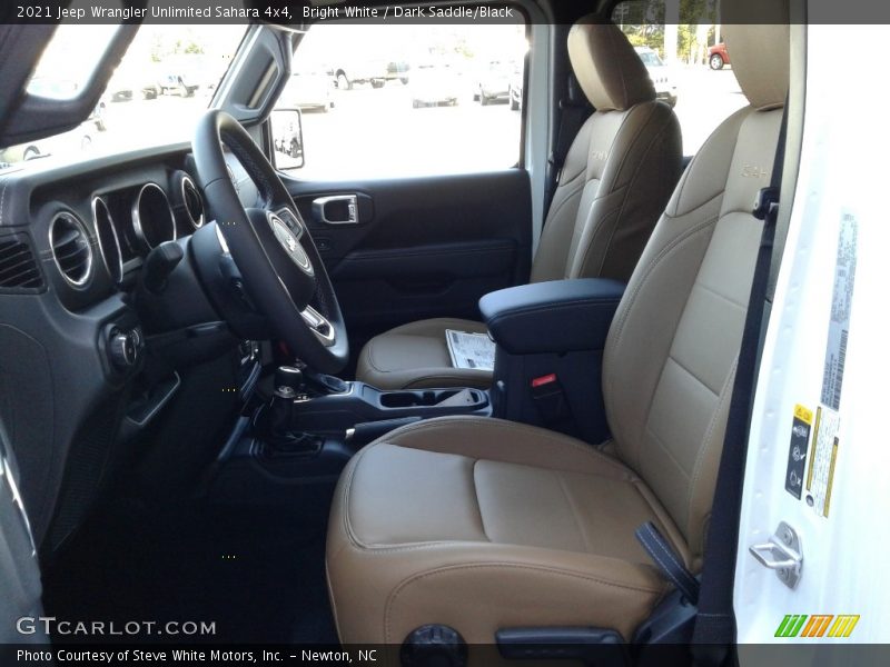 Bright White / Dark Saddle/Black 2021 Jeep Wrangler Unlimited Sahara 4x4
