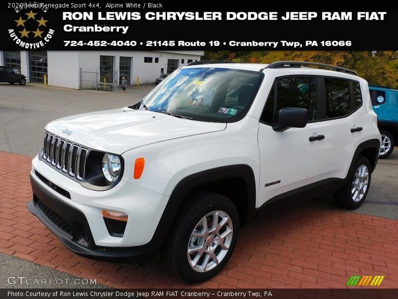 Alpine White / Black 2020 Jeep Renegade Sport 4x4
