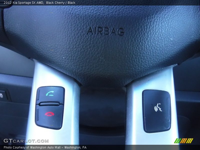Black Cherry / Black 2012 Kia Sportage SX AWD