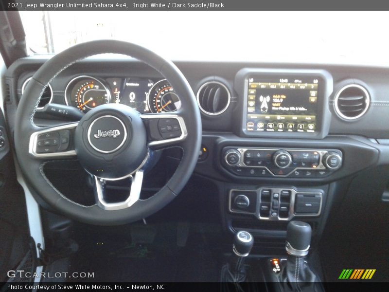 Bright White / Dark Saddle/Black 2021 Jeep Wrangler Unlimited Sahara 4x4