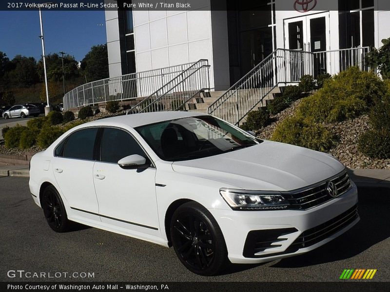 Pure White / Titan Black 2017 Volkswagen Passat R-Line Sedan