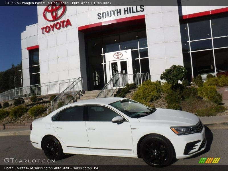 Pure White / Titan Black 2017 Volkswagen Passat R-Line Sedan