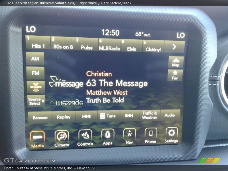 Bright White / Dark Saddle/Black 2021 Jeep Wrangler Unlimited Sahara 4x4