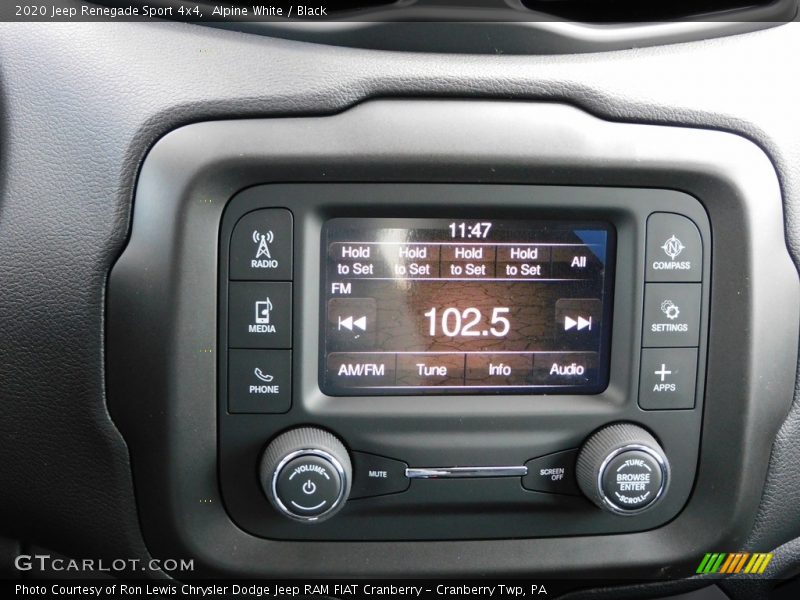 Alpine White / Black 2020 Jeep Renegade Sport 4x4