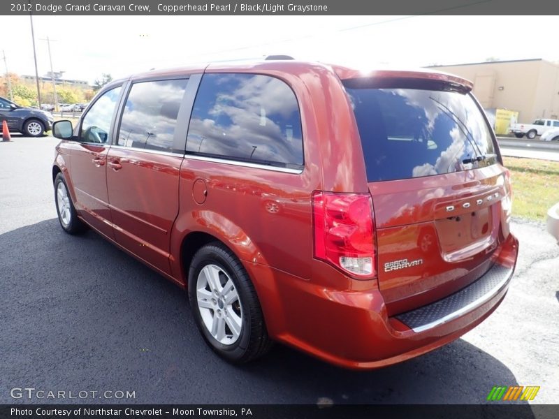 Copperhead Pearl / Black/Light Graystone 2012 Dodge Grand Caravan Crew