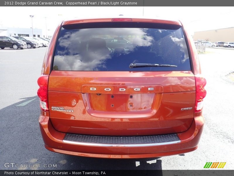 Copperhead Pearl / Black/Light Graystone 2012 Dodge Grand Caravan Crew