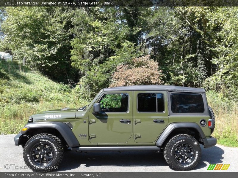  2021 Wrangler Unlimited Willys 4x4 Sarge Green