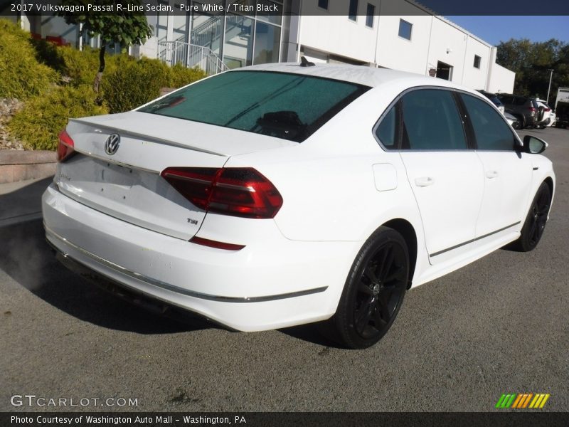 Pure White / Titan Black 2017 Volkswagen Passat R-Line Sedan