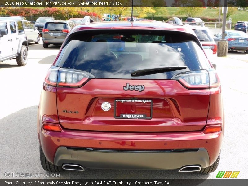 Velvet Red Pearl / Black 2020 Jeep Cherokee High Altitude 4x4