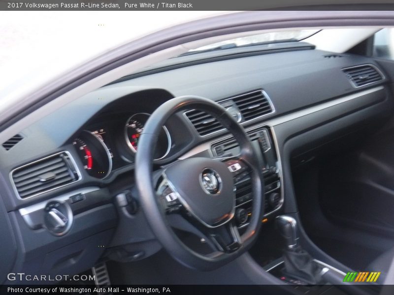 Pure White / Titan Black 2017 Volkswagen Passat R-Line Sedan