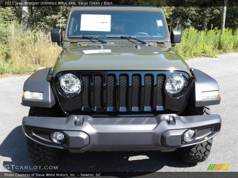 Sarge Green / Black 2021 Jeep Wrangler Unlimited Willys 4x4