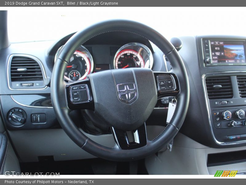 Billet / Black/Light Graystone 2019 Dodge Grand Caravan SXT