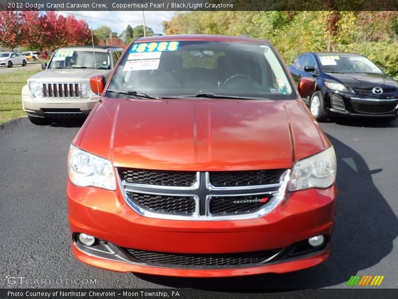 Copperhead Pearl / Black/Light Graystone 2012 Dodge Grand Caravan Crew