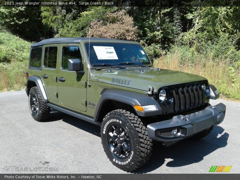  2021 Wrangler Unlimited Willys 4x4 Sarge Green