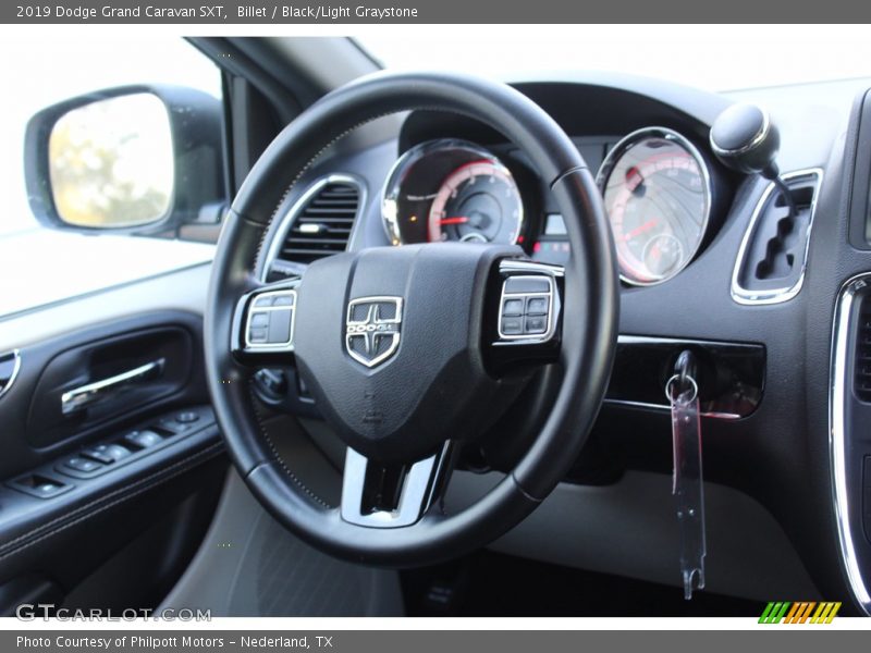Billet / Black/Light Graystone 2019 Dodge Grand Caravan SXT