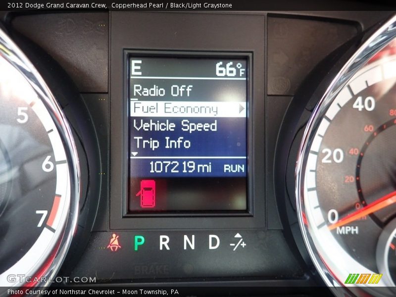 Copperhead Pearl / Black/Light Graystone 2012 Dodge Grand Caravan Crew