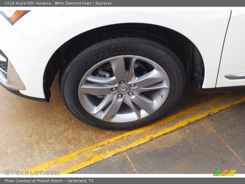 White Diamond Pearl / Espresso 2019 Acura RDX Advance