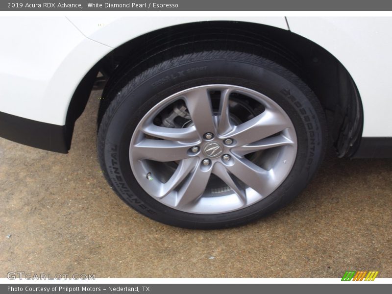White Diamond Pearl / Espresso 2019 Acura RDX Advance