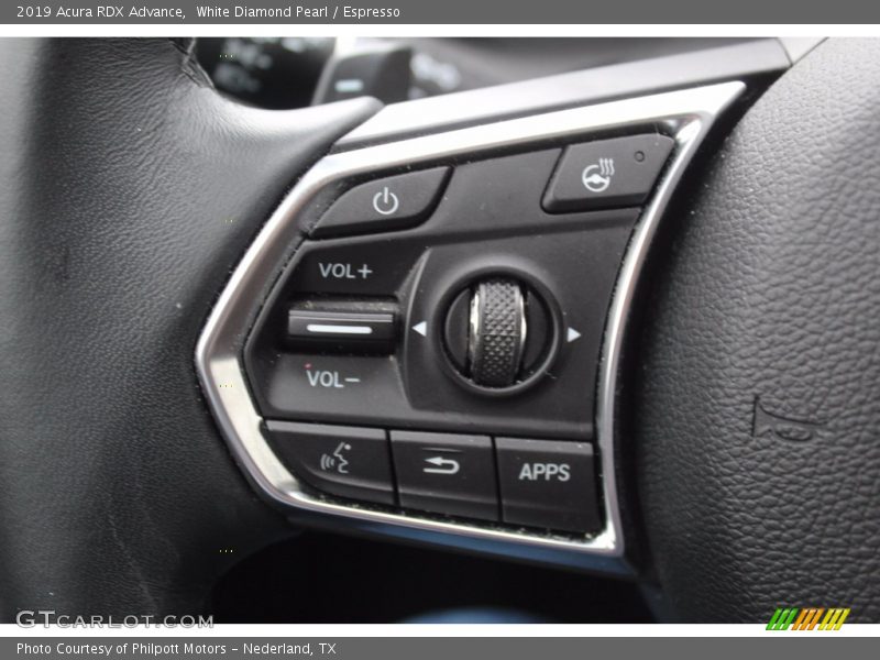 White Diamond Pearl / Espresso 2019 Acura RDX Advance
