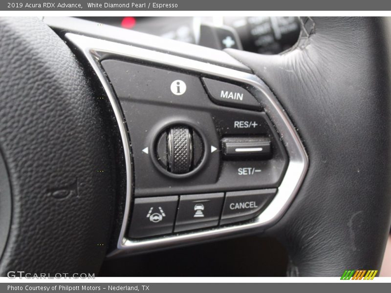 White Diamond Pearl / Espresso 2019 Acura RDX Advance