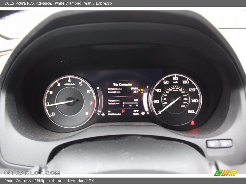 White Diamond Pearl / Espresso 2019 Acura RDX Advance